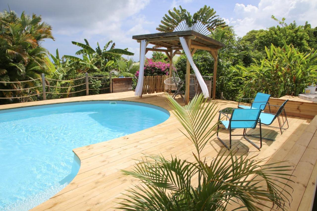 L Orchidee Bleue, Bas De Villa, Vue Mer, Piscine Privee Сен-Ан Екстериор снимка