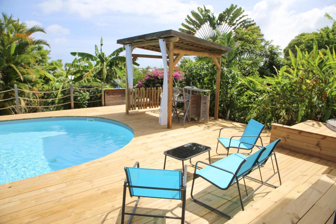 L Orchidee Bleue, Bas De Villa, Vue Mer, Piscine Privee Сен-Ан Екстериор снимка