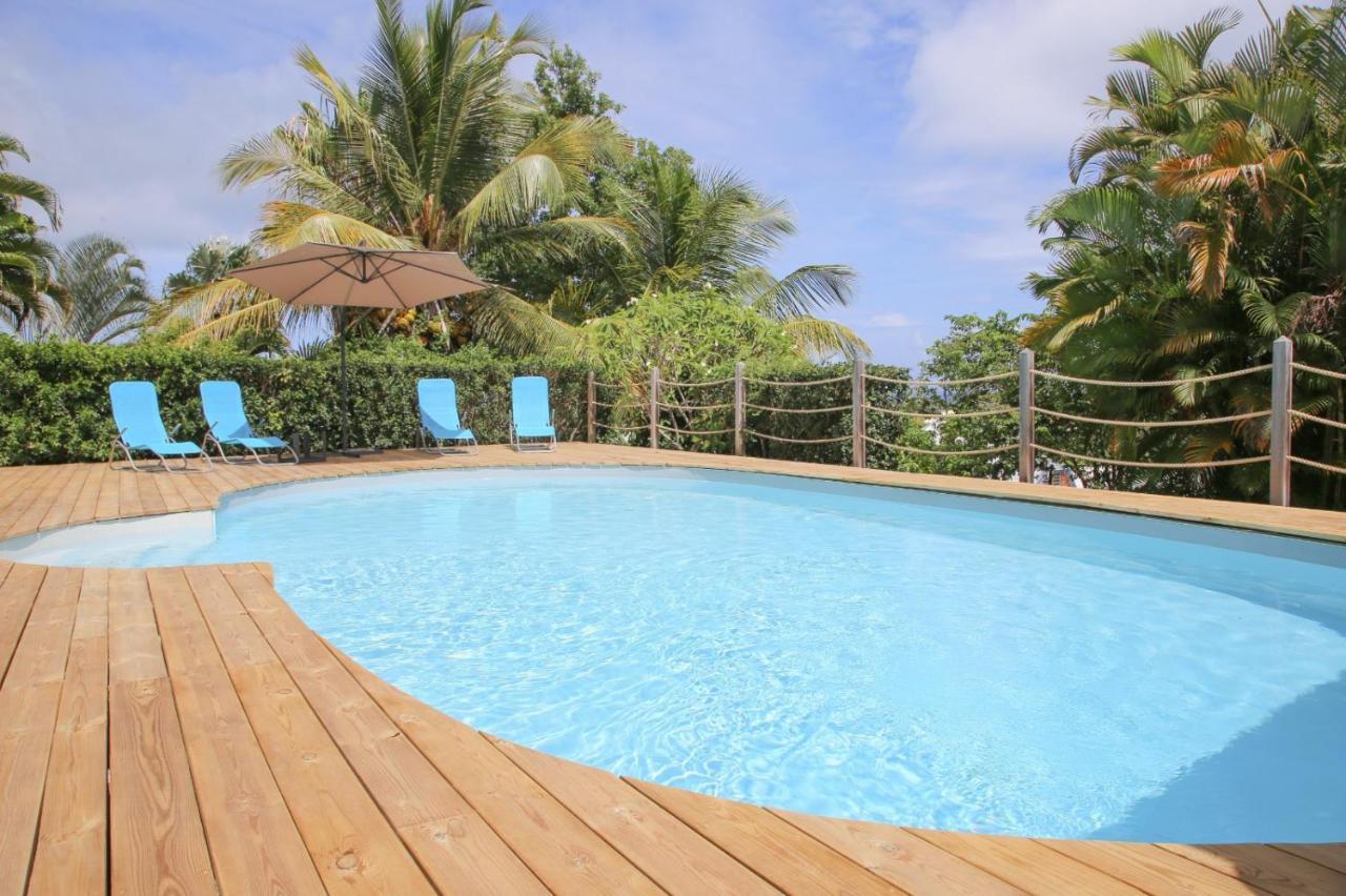 L Orchidee Bleue, Bas De Villa, Vue Mer, Piscine Privee Сен-Ан Екстериор снимка