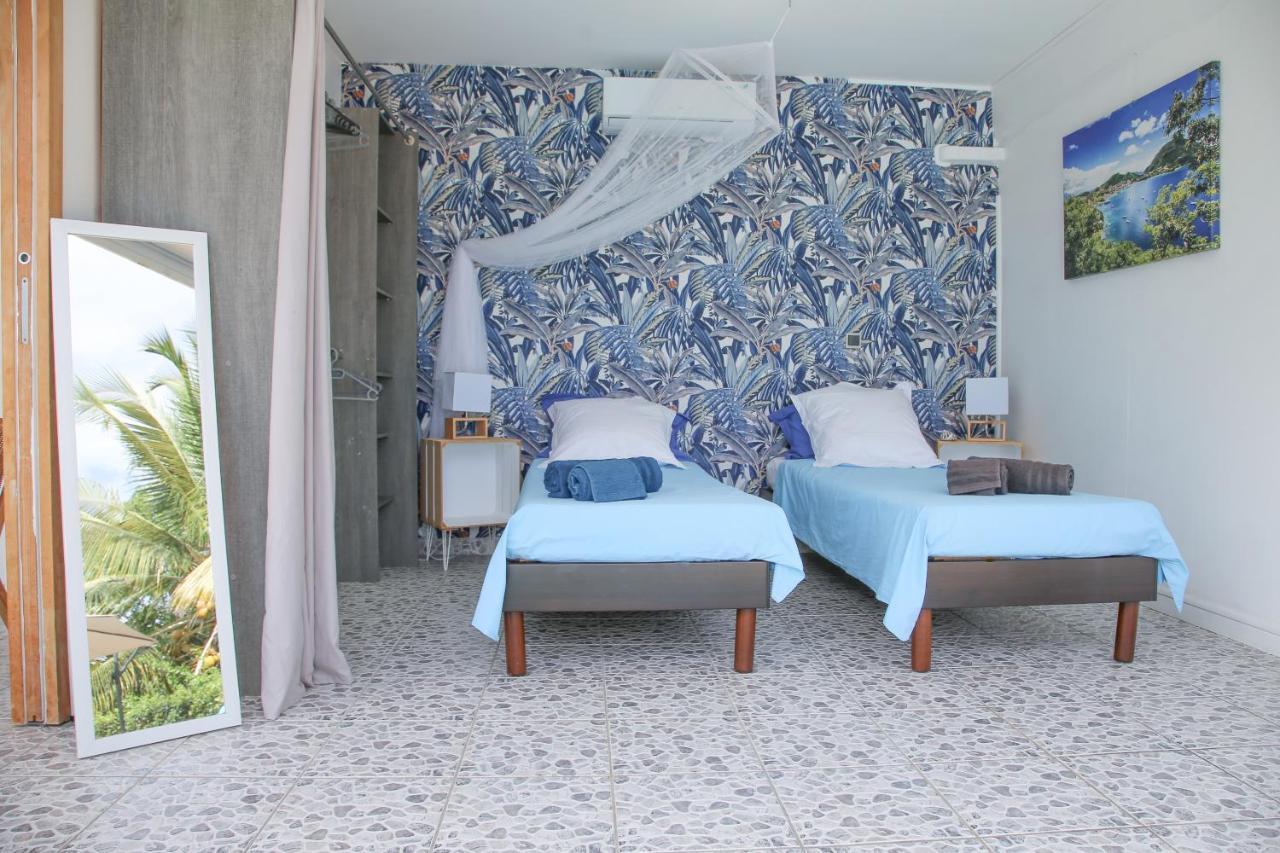 L Orchidee Bleue, Bas De Villa, Vue Mer, Piscine Privee Сен-Ан Екстериор снимка