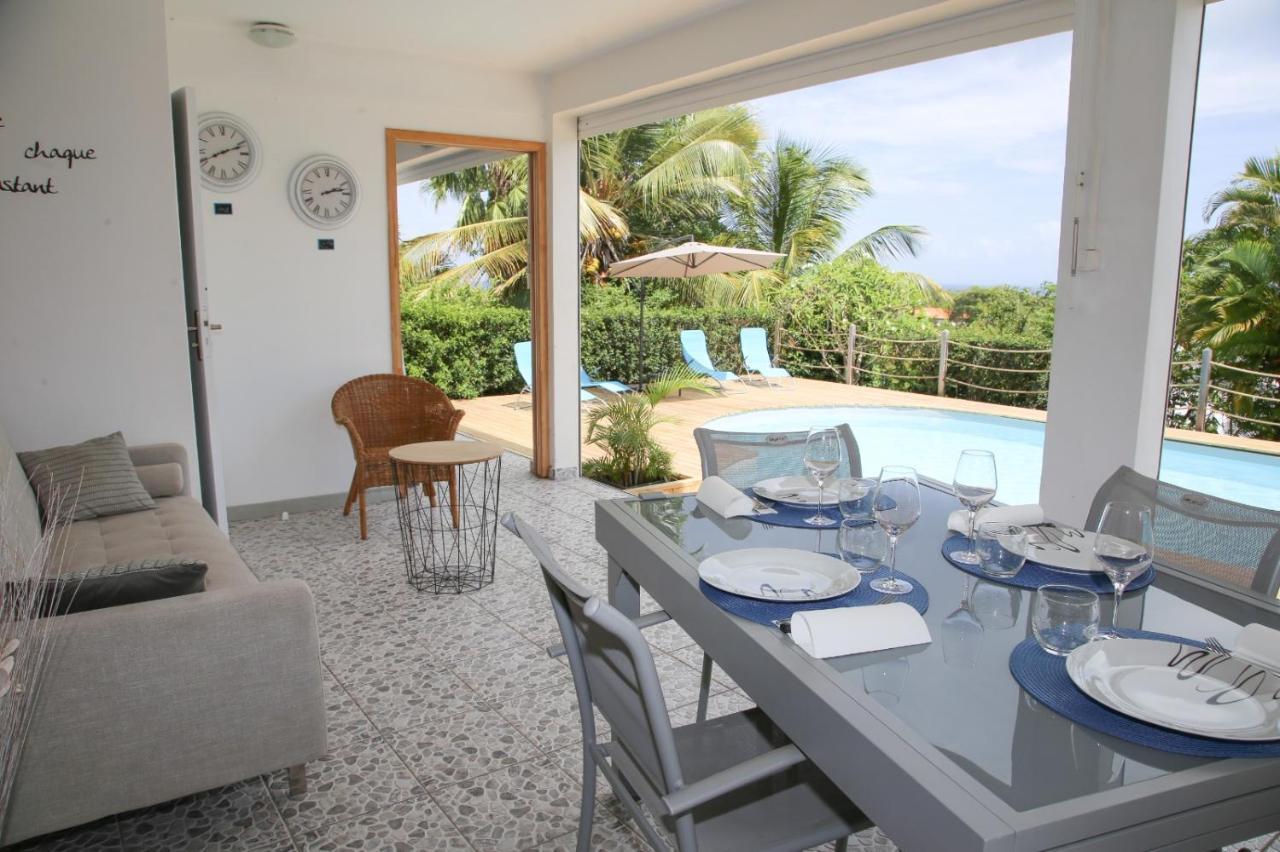 L Orchidee Bleue, Bas De Villa, Vue Mer, Piscine Privee Сен-Ан Екстериор снимка