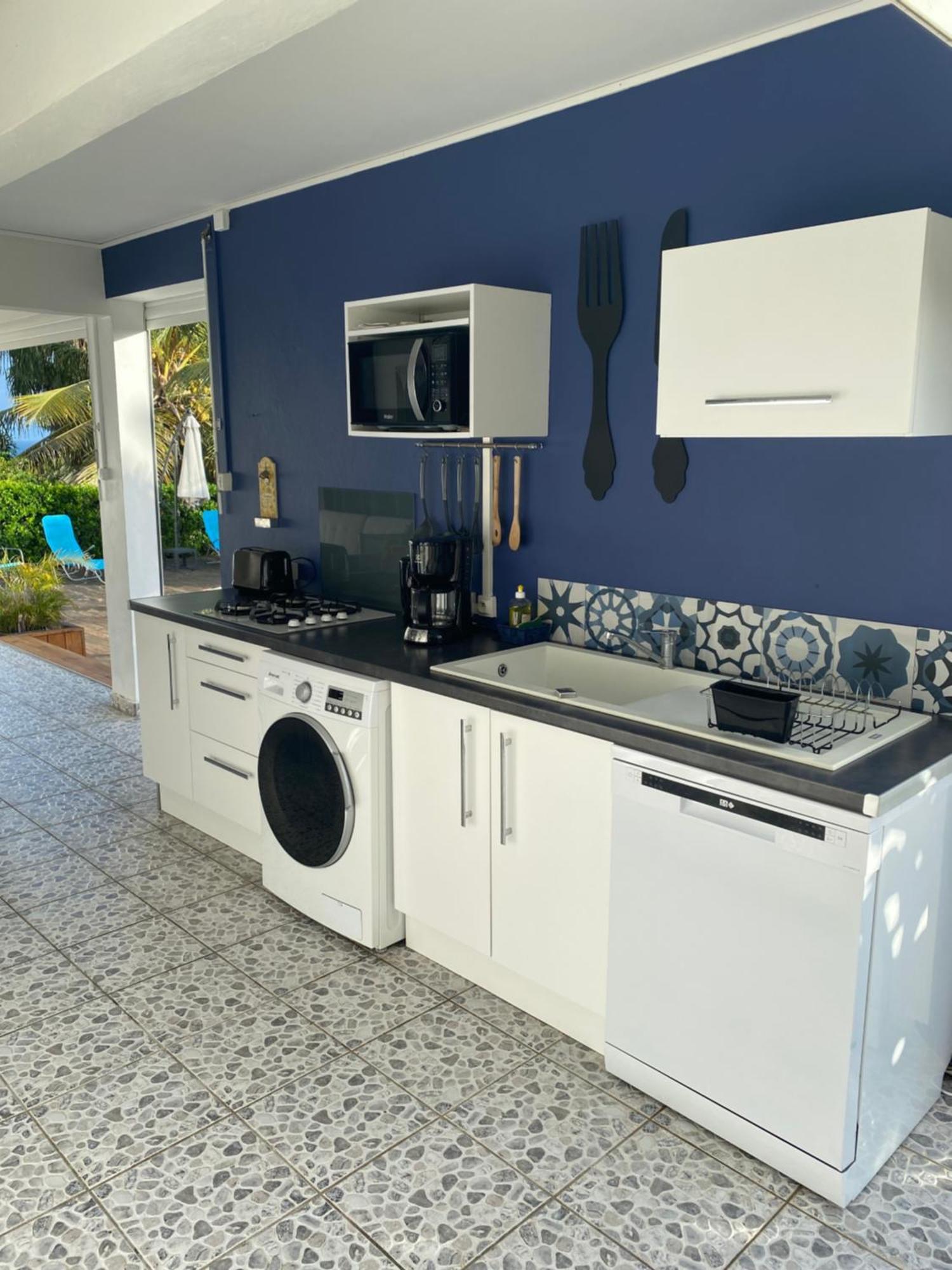L Orchidee Bleue, Bas De Villa, Vue Mer, Piscine Privee Сен-Ан Екстериор снимка
